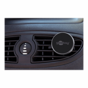Goobay | Magnetic mount Metal Slim Design for smartphones (35mm) | 38685 | Black/Silver | Magnetic holder is suitable for almost every smartphone; Quick-Snap assembly technology for quick and easy use; Smart and almost invisible fastening option on the car's ventilation shaft; Is also perfect as a table stand for the smartphone - Image 10