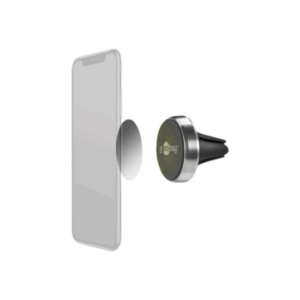 Goobay | Magnetic mount Metal Slim Design for smartphones (35mm) | 38685 | Black/Silver | Magnetic holder is suitable for almost every smartphone; Quick-Snap assembly technology for quick and easy use; Smart and almost invisible fastening option on the car's ventilation shaft; Is also perfect as a table stand for the smartphone - Image 11