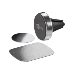 Goobay | Magnetic mount Metal Slim Design for smartphones (35mm) | 38685 | Black/Silver | Magnetic holder is suitable for almost every smartphone; Quick-Snap assembly technology for quick and easy use; Smart and almost invisible fastening option on the car's ventilation shaft; Is also perfect as a table stand for the smartphone - Image 12