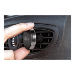 Goobay | Magnetic mount Metal Slim Design for smartphones (35mm) | 38685 | Black/Silver | Magnetic holder is suitable for almost every smartphone; Quick-Snap assembly technology for quick and easy use; Smart and almost invisible fastening option on the car's ventilation shaft; Is also perfect as a table stand for the smartphone - Image 16