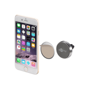 Goobay | Magnetic mount Metal Slim Design for smartphones (35mm) | 38685 | Black/Silver | Magnetic holder is suitable for almost every smartphone; Quick-Snap assembly technology for quick and easy use; Smart and almost invisible fastening option on the car's ventilation shaft; Is also perfect as a table stand for the smartphone - Image 9