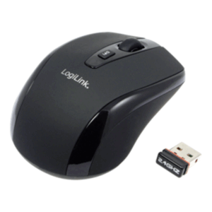 Logilink | Maus optisch Funk 2.4 GHz | wireless | 2.4GH wireless mini mouse with autolink | Black