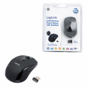 Logilink | Maus optisch Funk 2.4 GHz | wireless | 2.4GH wireless mini mouse with autolink | Black - Image 4