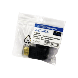 Logilink | HDMI Adapter, AM to AF in 90 degree flat angled | AH0008 - Image 3