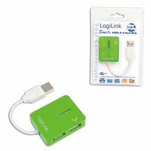 Logilink | USB 2.0 Hub 4-Port, Smile, Green - Image 2