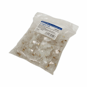 Logilink | MP0002 | CAT5e Modular PlugSuitable for 8P8C Round CablePlug unshieldedGold-plated contacts | Transparent - Image 3