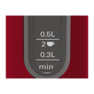 Bosch | Kettle | DesignLine TWK4P434 | Electric | 2400 W | 1.7 L | Stainless steel | 360° rotational base | Red/Black - Image 11