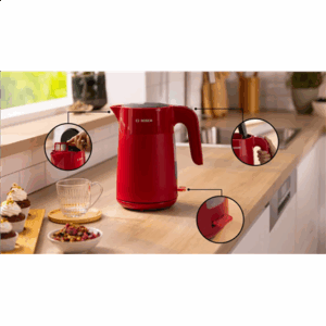 Bosch Kettle | TWK2M164 MyMoment | Electric | 2400 W | 1.7 L | Plastic | 360° rotational base | Red - Image 3
