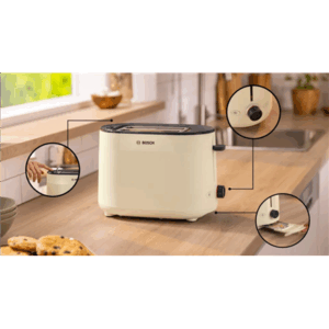 Bosch Toaster | TAT2M127 MyMoment | Power 950 W | Number of slots 2 | Housing material Plastic | Beige - Image 6