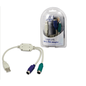 Logilink | Adapter USB to PS/2 x2 :. | Grey | USB M | 2x Mini DIN 6-pin FM | 0.2 m - Image 3