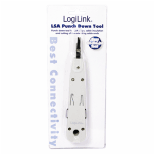 Logilink | LSA Punch Down Tool | LSA Punch Down ToolSuitable for on-wall and in-wall wallplatesCutting of the extending cable end in one stepAccording to the standard EIA/TIA 568 BFor Network, DSL and ISDNEasy to useWith self-tapping contacts - Image 3