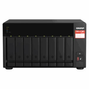 QNAP | 8-Bay QTS and QuTS hero NAS | TS-873A-8G | Up to 8 HDD/SSD Hot-Swap | AMD Ryzen | Ryzen V1500B Quad-Core | Processor frequency 2.2 GHz | 8 GB | DDR4