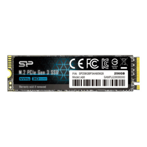 Silicon Power | SSD | P34A60 | 256 GB | Solid-state drive interface PCIe Gen3x4 | Read speed 2200 MB/s | Write speed 1600 MB/s - Image 2