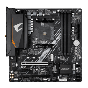 Mainboard|GIGABYTE|AMD B550|Socket AM4|micro ATX|RAM DDR4-SDRAM|4xSlots|Wi-Fi Yes|Bluetooth Yes|2xNumber of M.2 (M) slots|B550M AORUS ELITE AX (REV. 1.4)|B550MAORUSELITEAX1.4 - Image 2