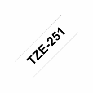 Brother | TZ-251 Laminated Tape | Black on White | TZe | 8 m | 2.4 cm - Image 13
