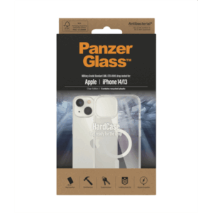PanzerGlass | HardCase MagSafe Compatible | Back protection | Apple | iPhone 14/13 | 100% Recycled Polyurethane (TPU) | Clear | MagSafe compatible; Military Grade Standard; 100% recycled frame material - Image 3