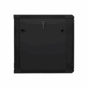 Lanberg | Rack cabinet 19" wall-mount 12U/600x600 (flat pack) with glass door | WF01-6612-10B | Black - Image 5