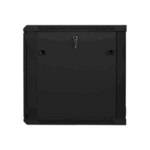 Lanberg | Rack cabinet 19" wall-mount 12U/600x600 (flat pack) with glass door | WF01-6612-10B | Black - Image 6