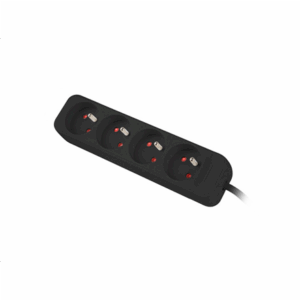 Lanberg | Power strip 1m 4x outlets for UPS system | PS0-04E-0100-IEC-BK | Sockets quantity 4 - Image 3