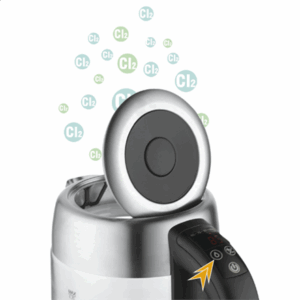 Adler | Kettle | AD 1247 | With electronic control | 1850 W | 1.7 L | Stainless steel/Glass | 360° rotational base | Stainless steel/Transparent - Image 7