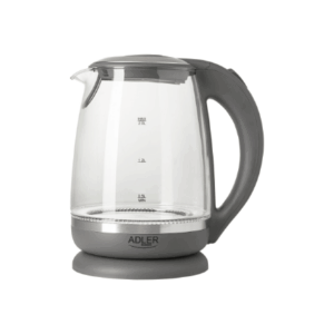 Adler | Kettle | AD 1286 | Standard | 2200 W | 2 L | Plastic/Glass | 360° rotational base | Grey - Image 10