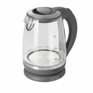 Adler | Kettle | AD 1286 | Standard | 2200 W | 2 L | Plastic/Glass | 360° rotational base | Grey - Image 7