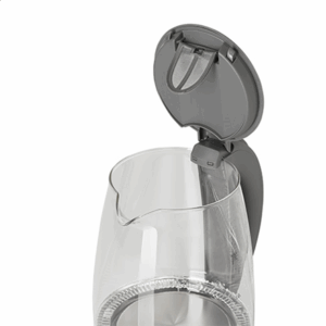 Adler | Kettle | AD 1286 | Standard | 2200 W | 2 L | Plastic/Glass | 360° rotational base | Grey - Image 8