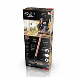 Adler | Vacuum Cleaner | AD 7044 | Cordless operating | Handstick and Handheld | - W | 22.2 V | Operating time (max) 40 min | Bronze | Warranty 24 month(s) - Image 8