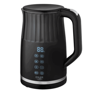 Adler Kettle with LED display | AD 1350 | Electric | 2200 W | 1.7 L | Stainless Steel | 360° rotational base | Black - Image 3