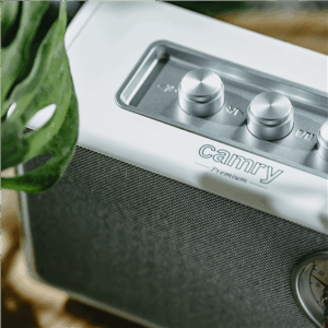 Camry | Speaker with radio | CR 1902 W | White | Wireless connection - Image 11
