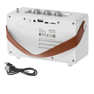 Camry | Speaker with radio | CR 1902 W | White | Wireless connection - Image 6