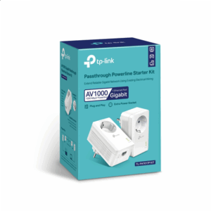 TP-LINK | AV1000 Gigabit Passthrough Powerline Adapter | TL-PA7017P | 1000 Mbit/s | Ethernet LAN (RJ-45) ports 1 | No Wi-Fi | Extra socket - Image 8