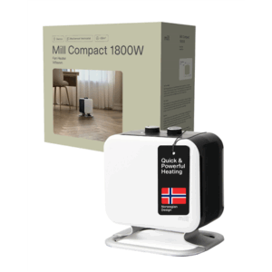 Mill | Heater | CUS1800MECWA | Fan heater | 1800 W | Number of power levels 2 | Suitable for rooms up to 10-30 m² | White - Image 14