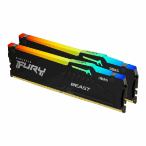 KINGSTON FURY Beast 32GB DDR5 RAM | 6400 MT/s, CL32, 2x8GB, juodos spalvos, RGB - Image 2