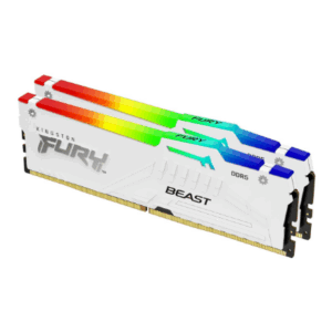 KINGSTON FURY Beast 32GB DDR5 RAM | 6000 MT/s, CL30, 2x16GB, baltos spalvos, RGB - Image 2