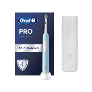 Elektrinis dantų šepetėlis Oral-B Pro Series 1 D305.513.3X, žydra - Image 3