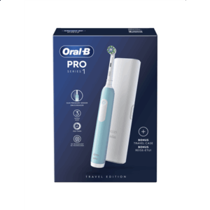 Elektrinis dantų šepetėlis Oral-B Pro Series 1 D305.513.3X, žydra - Image 4
