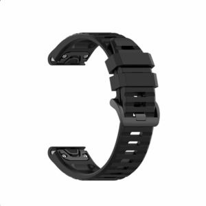 Fixed | Silicone Strap for Garmin QuickFit 26mm | Black - Image 2