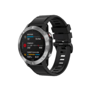 Fixed | Silicone Strap for Garmin QuickFit 26mm | Black - Image 5