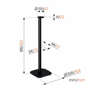 Vogels Floor stand | SFS 4113 Sonos speaker stand for Era 100 | Maximum weight (capacity) 2 kg | Black - Image 4