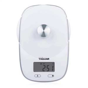 Tristar | Kitchen scales | KW-2445 | Maximum weight (capacity) 5 kg | Graduation 1 g | Display type LCD | White - Image 3