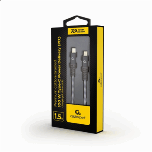 Cablexpert | 100 W Type-C Power Delivery (PD) premium charging and data cable, 1.5 m | CC-USB2B-CMCM100-1.5M - Image 3