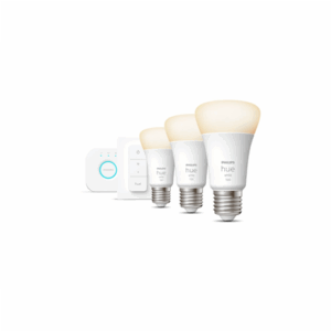 Hue W Starter Kit 9,5W A60 E27, 3pcs, Bridge, Switch | E27 | 9.5 W | Warm White 2700K | Bluetooth and Zigbee - Image 2