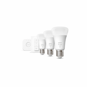 Hue W Starter Kit 9,5W A60 E27, 3pcs, Bridge, Switch | E27 | 9.5 W | Warm White 2700K | Bluetooth and Zigbee - Image 3