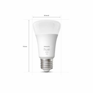 Hue W Starter Kit 9,5W A60 E27, 3pcs, Bridge, Switch | E27 | 9.5 W | Warm White 2700K | Bluetooth and Zigbee - Image 4