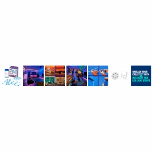 WiZ Smart WiFi RGB LED strip, 10m | 10 W | RGB - Image 3