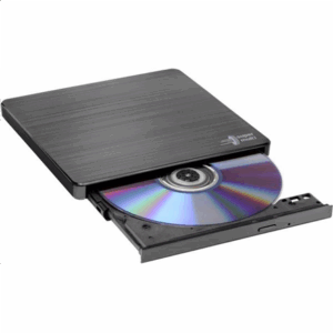 H.L Data Storage | Ultra Slim Portable DVD-Writer | GP60NB60 | Interface USB 2.0 | DVD±R/RW | CD read speed 24 x | CD write speed 24 x | Black | Desktop/Notebook - Image 3