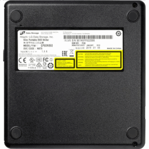 H.L Data Storage | Ultra Slim Portable DVD-Writer | GP60NB60 | Interface USB 2.0 | DVD±R/RW | CD read speed 24 x | CD write speed 24 x | Black | Desktop/Notebook - Image 5