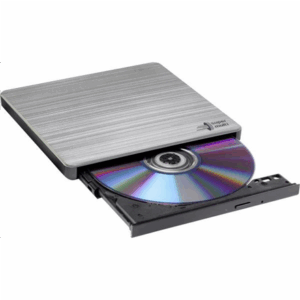 H.L Data Storage | Ultra Slim Portable DVD-Writer | GP60NS60 | Interface USB 2.0 | DVD±R/RW | CD read speed 24 x | CD write speed 24 x | Silver | Desktop/Notebook - Image 3