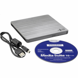 H.L Data Storage | Ultra Slim Portable DVD-Writer | GP60NS60 | Interface USB 2.0 | DVD±R/RW | CD read speed 24 x | CD write speed 24 x | Silver | Desktop/Notebook - Image 4